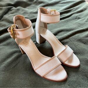 Franco Sarto Women's Tan Block Heel Sandals